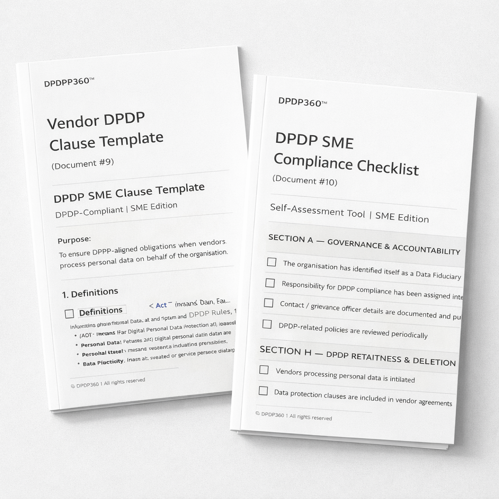 DPDP Starter Compliance Kit (SME Edition)